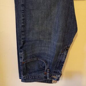 Wrangler Relaxed Fit Boot Cut Men's Denim Blue Jeans 33x30 Gently Used
